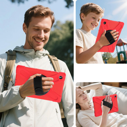 Etui do Samsung Galaxy Tab A11 Plus 10.9 2025 / A9 Plus - Pancerne z szybką, uchwytem i paskiem