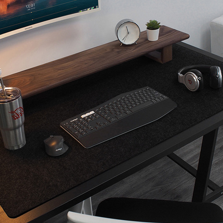 Mata na biurko podkładka pod mysz duża Strado 90x45 (Czarna)