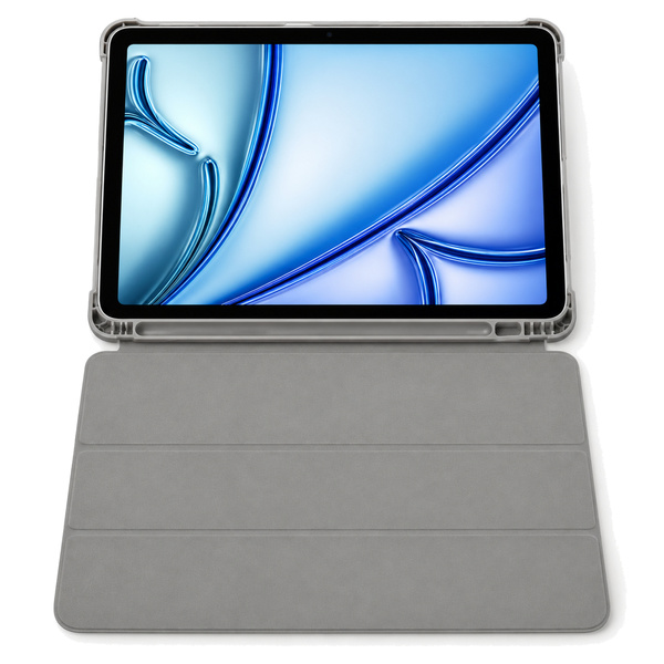 Etui Smart Pencil do iPad Air 11 M4 M3 M2, 2026/ 25/ 24, gen. 8/ 7/ 6, szare - ochronne z podstawką