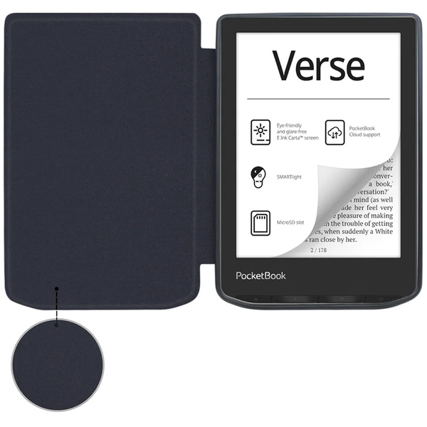 Etui Graficzne Tpu do PocketBook Verse Pro 629 634, Night lake - ochronne z podstawką