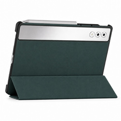 Etui Smart do Lenovo Yoga Tab Plus 12.7 2025 z klapką i podstawką - zielone
