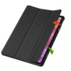 Etui Smart do Lenovo Tab 10.1 2025 z klapką / Lenovo Tab, czarne - ochronne z podstawką