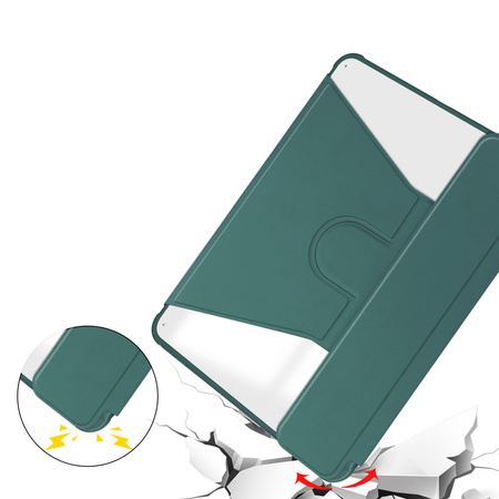 Etui 360 i KLAWIATURA do Apple iPad Air 11 M3 2025/ Air 11 M2 2024 GEN 7, 6, zielone