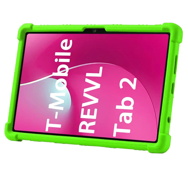 Etui Armor do T-Mobile T Tablet 2 10.1 5G 2025 pancerne, zielone - ochronne z podstawką