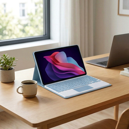 Etui z klawiaturą Bluetooth do Redmi Pad 2 11 2025, niebieskie