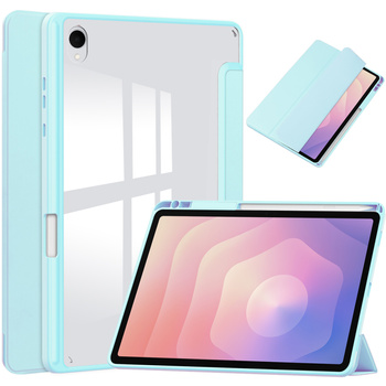Etui Clear Pencil do Samsung Galaxy Tab S11 11 SM SMX736 z klapką, niebieskie - ochronne