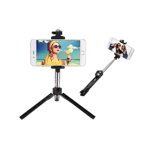 Kijek Bluetooth 2w1 Selfie Stick Statyw Uchwyt Monopod regulacja - lekki i poręczny