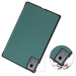 Etui Smart do Lenovo Idea Tab 11 2025 z klapką, zielone - ochronne z podstawką
