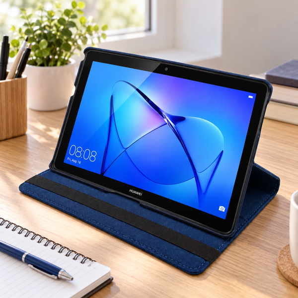 Etui z klapką do Huawei MediaPad T3 10 9.6 obrotowa podstawka ochronne