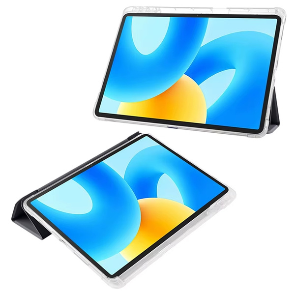 Etui do Xiaomi Redmi Pad 2 11 2025 - przezroczyste z miejscem na rysik i podstawką, czarne