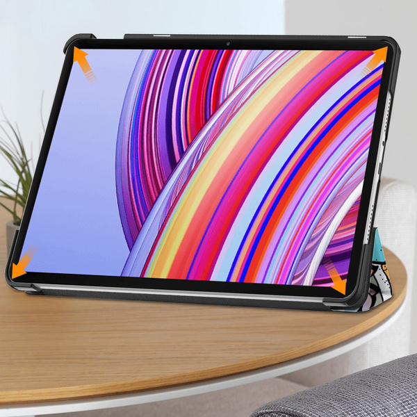 Etui Graficzne do Xiaomi Redmi Pad Pro 12.1 2024 / Poco Pad 12.1 z klapką - ochronne z podstawką