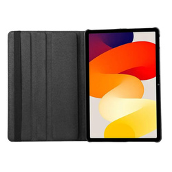 Etui Obrotowe 360 do Xiaomi Redmi Pad SE 2023 11, czarne - ochronne z podstawką, dostęp do portów i przycisków
