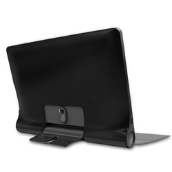 Etui Smart do Lenovo Yoga Tab YT z klapką / Smart Tab, czarne - ochronne z podstawką