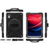 Etui Shockproof z uchwytem do Lenovo Tab M11 10.95, czarne - ochronne z podstawką, dostęp do portów i przycisków
