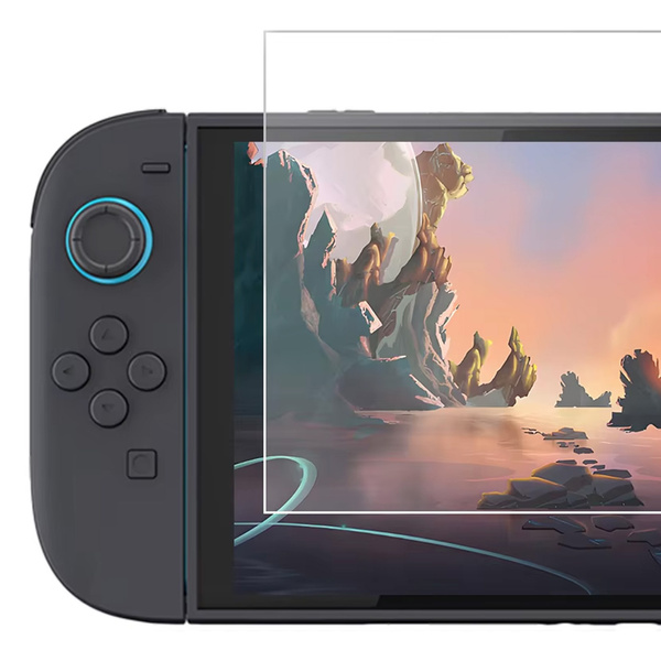 Szkło hartowane do Nintendo Switch Oled zestaw - ochrona ekranu 9H, pełne pokrycie, oleofobowe