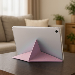Etui Clear Trifold do Samsung Galaxy Tab S6 Lite 2022 / 24 10.4 - ochronne, różowe
