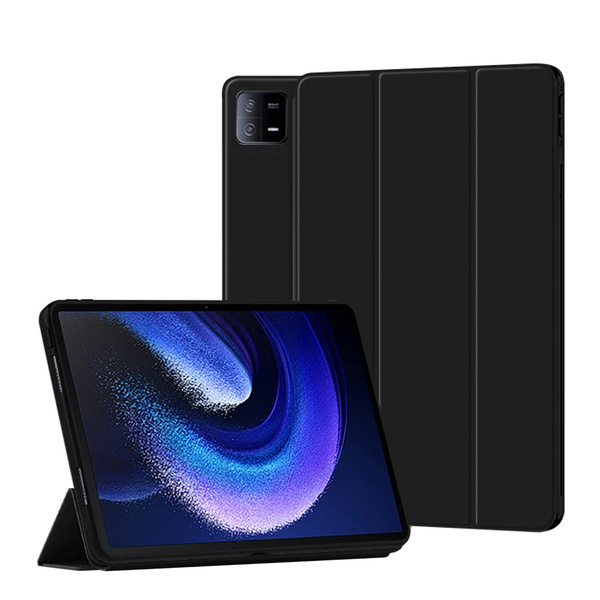 Etui Smart do Xiaomi Mi Pad 6 / 6 Pro, czarne - ochronne z podstawką, dostęp do portów i przycisków