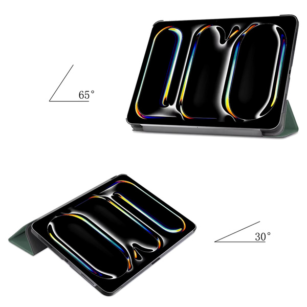 Etui Smart Case obudowa do iPad Pro 11 Gen 5 A2836 A2837 A3006 / Gen. 5 A2836, zielone - ochronne