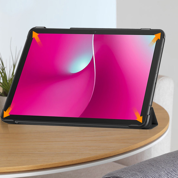 Etui Smart do T-Mobile T Tablet 2 10.1 5G 2025 z klapką, czarne - ochronne z podstawką