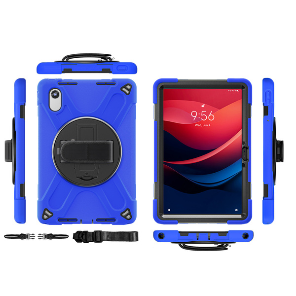 Etui pancerne Armor do Idea Tab 11 / Lenovo Idea Tab - ochronne z podstawką, dostęp do portów i przycisków