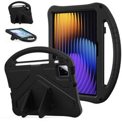 Etui FunColor do Xiaomi Pad 7 / Pad 7 Pro 11.2 pancerne / Xiaomi Pad 7 Pro, czarne - ochronne z podstawką