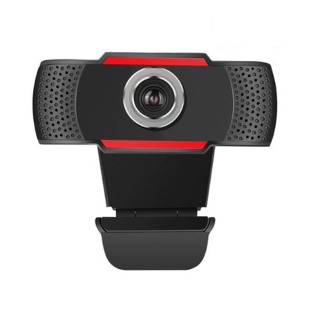 Kamera internetowa WebCam 8807 z mikrofonem czarna uniwersalny klips montaż kompaktowa