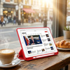 Etui SMART case do Apple iPad Mini 4 5 2015/2019 z klapką wake up sleep, czerwone