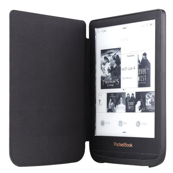 Etui Smart do Pocketbook Touch Lux 4 / Pocketbook Touch Lux 5 627 / Pocketbook Touch Lux 616 / 628 HD 3, czarne - ochronne