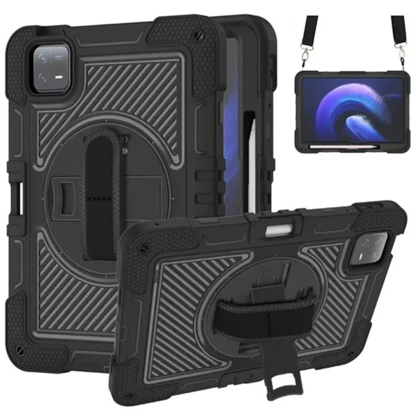 Etui Armor do Xiaomi Pad 7 Pad 7 Pro 11.2 pancerne / 7 Pro, czarne - ochronne z podstawką