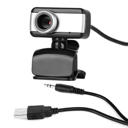 Kamera internetowa mikrofon do lekcji pracy video PC laptop 8808 z uchwytem