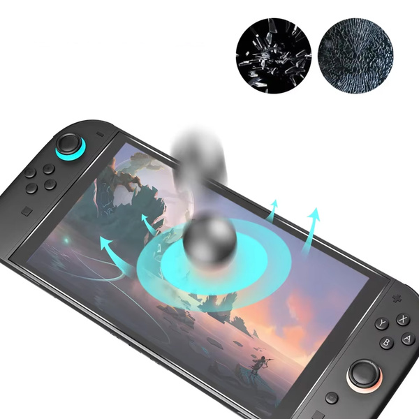Szkło hartowane do Nintendo Switch 2 zestaw - ochrona ekranu 9H, pełne pokrycie, oleofobowe