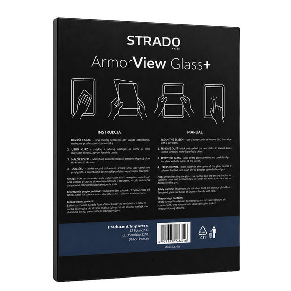 Szkło hartowane ArmorView+ do Lenovo Idea Tab 11 2025 - ochrona ekranu 9H, pełne pokrycie, oleofobowe
