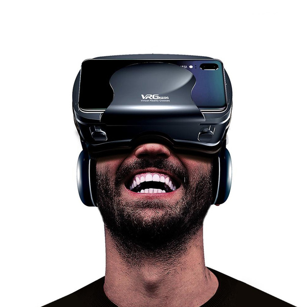 Okulary VR do wirtualnej rzeczywistości gogle 3D ze słuchawkami Vrg Pro Plus - do smartfona