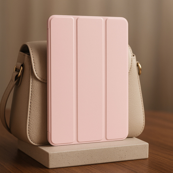 Etui Smart Case do Redmi Pad SE 8.7 2024, różowe - ochronne z podstawką, dostęp do portów i przycisków
