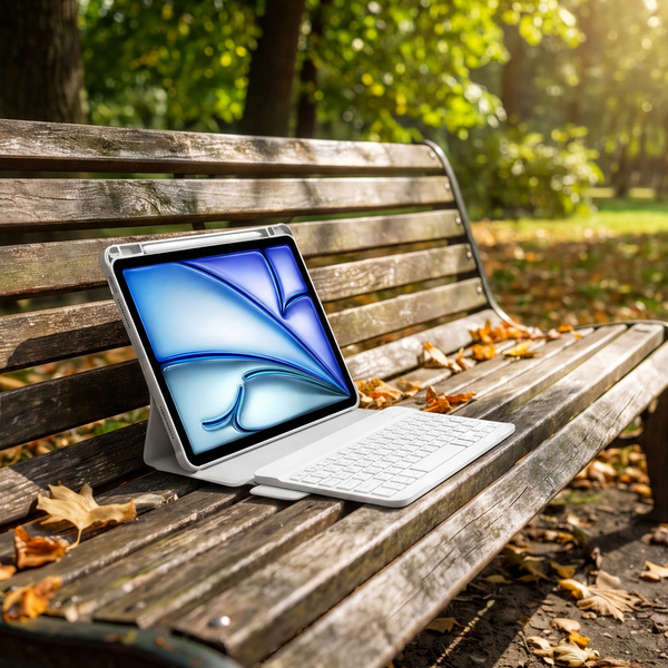 Etui 360 z klawiaturą do Apple iPad 10.9 2022 Gen. 10 / 11 2025 A16 Gen. 11 / Apple iPad 11 2025 / Apple iPad 10 2024, różowe - ochronne
