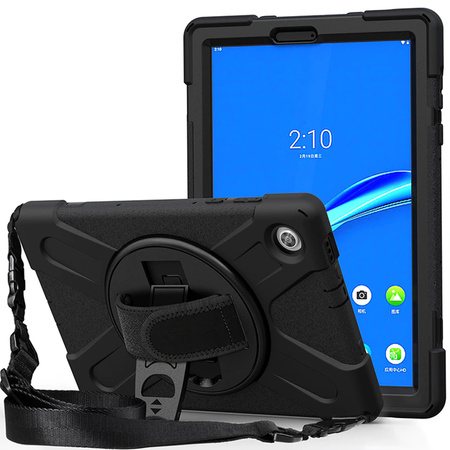 Etui Armor Strap z paskiem do Lenovo Tab M11 10.95 TB330FU TB330XU TB331FC, czarne