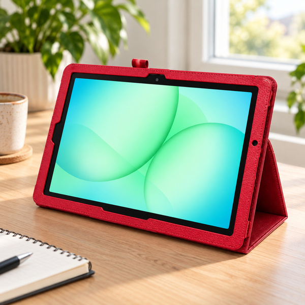 Etui do Galaxy Tab A11+ 2025 X236/X235/X230 A9+ SM-X216/X215/X210 Slim - czerwone