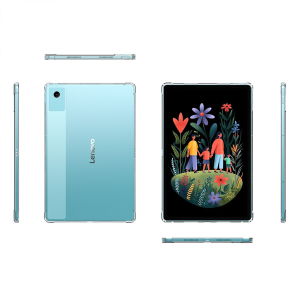 Etui do Lenovo Idea Tab Plus 12.1 2025 silikonowe plecki - ochronne z podstawką