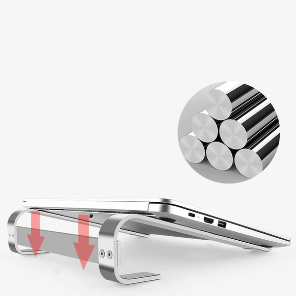 Uniwersalna podstawka pod laptopa 10-18 cali Aluminiowa uchwyt stojak S1, srebrny
