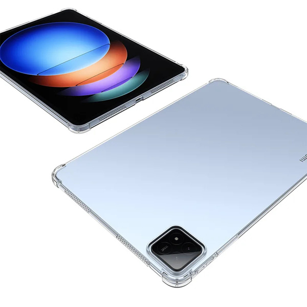 Etui Silikonowe do Xiaomi Pad 7 / Pad 7 Pro 11.2 / Xiaomi Pad 7 Pro, przezroczyste - ochronne z podstawką
