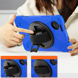 Etui pancerne Shockproof z uchwytem do Xiaomi Redmi Pad SE 8.7 2024 / Redmi Pad SE 8.7, niebieskie - ochronne