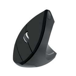 Bezprzewodowa Mysz Pionowa ergonomiczna wertykalna Cliry 2.4 GHz optyczna, czarny