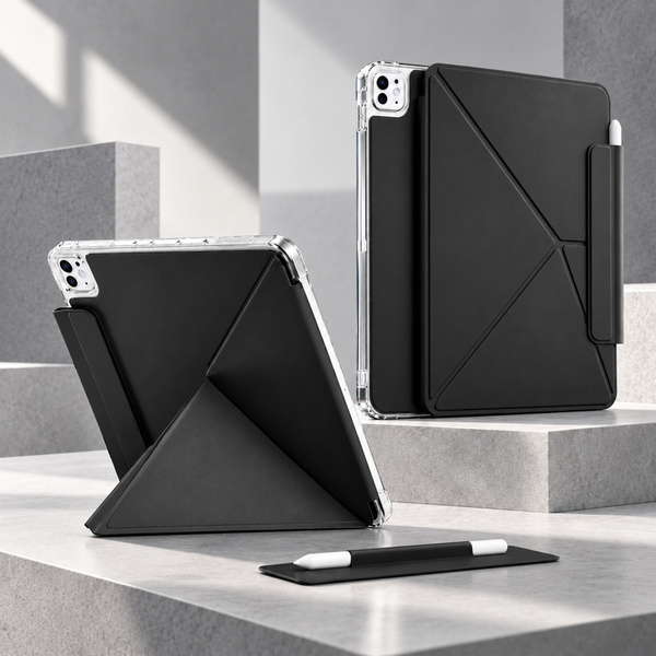 Etui Origami do Apple iPad Air 13 M4 M3 M2 2026/25/24 gen 8/7/6 - czarne
