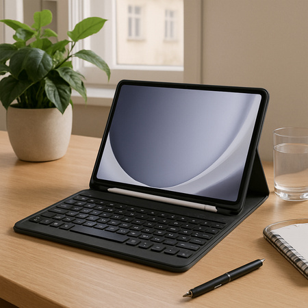 Etui z klawiaturą Bluetooth do Samsung Galaxy Tab A9 8.7 CFX110 (Czarne)