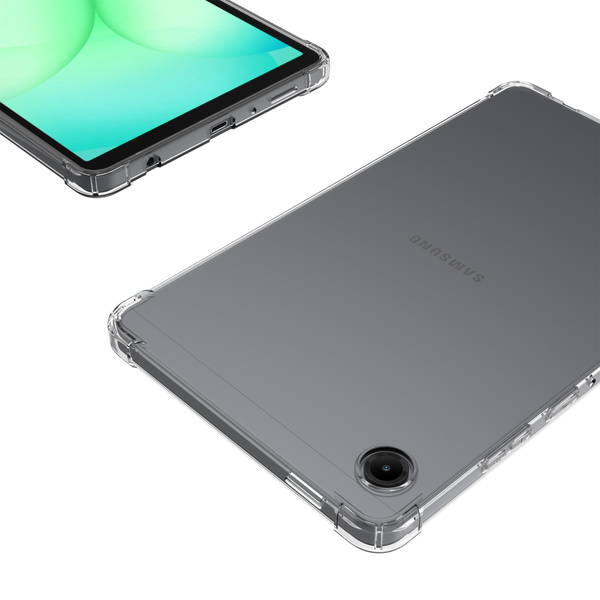 Etui do Galaxy Tab A11+ Plus 10.9 2025 A9+ Plus 2023 silikonowe plecki - ochronne z podstawką