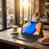Etui z klawiaturą do Lenovo Idea Tab 11 2025, czarne - ochronne z podstawką