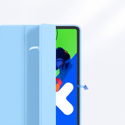 Etui Smart do Lenovo Idea Tab Pro / Pro MT 2025, niebieskie - ochronne z podstawką, dostęp do portów i przycisków