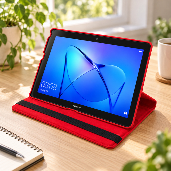Etui z klapką do Huawei MediaPad T3 10 9.6 obrotowa podstawka ochronne