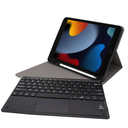 Touchpad keyboard case for Apple iPad 10.9 22 / 11 A16 2025 TPIP22 (Black)