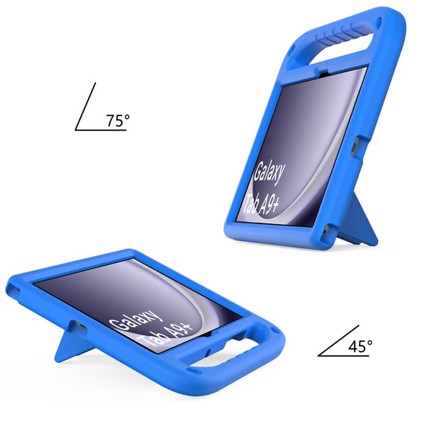 Etui FunColor z uchwytem do Galaxy Tab A9 Plus 11 X210 / X215 / X216, niebieskie - ochronne
